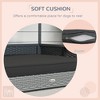 UbMelt Dog Bed Outdoor Pet Bed for Small Dogs Rattan Dog House with Canopy and Water-resistant Cushion, Modern Pet Furniture for Puppies - 2 of 4