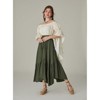 Coolmee Women's High Waist Skirt Boho Tiered Flowy Maxi Skirts with Pockets - 3 of 4