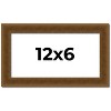 PosterPalooza | Panoramic Flat Gold Picture Frame - UV Acrylic, Foam Board Backing, Hanging Hardware - 2 of 4