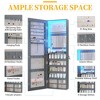 Vlsrka Wall/Door Mounted LED Jewelry Storage Mirror Cabinet - 4 of 4