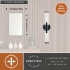 VAXCEL Levitt 2 Light Black Industrial Bathroom Vanity Wall Fixture with Clear Tube Glass - 4 of 4