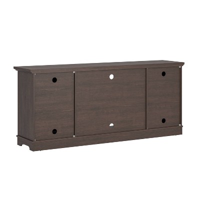 Brown Farmhouse Style TV Stand with Cabinets for 75" TVs