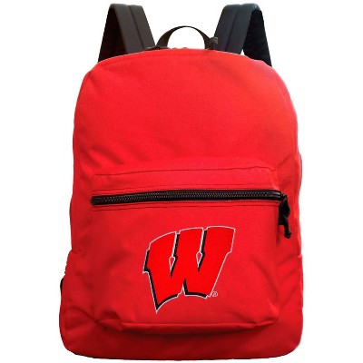 NCAA Wisconsin Badgers Red Premium Backpack