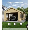 Carport Replacement Canopy Cover – Heavy-Duty Waterproof, UV & Wind-Resistant PE Fabric - 2 of 4
