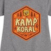 Girls' - SpongeBob SquarePants - Kamp Koral Kamp Koral Badge Graphic Short Sleeve Fleece Dress - 2 of 4
