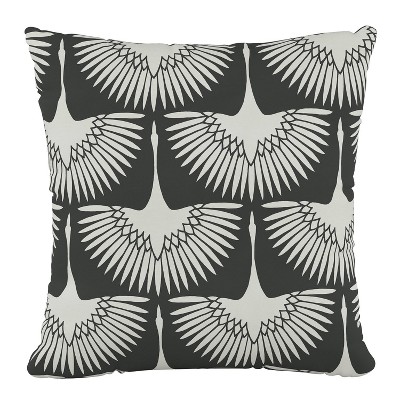 18"x18" Skyline Furniture Square Outdoor Throw Pillow Flock Midnight: Handmade, Zipper Closure, Nautical Style