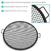 Sunnydaze Outdoor Camping or Backyard Heavy-Duty Steel Round X-Marks Fire Pit Cooking Grilling Grate - 2 of 4