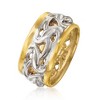 Ross-Simons Italian 2-Tone Sterling Silver Byzantine Ring - 3 of 4