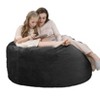 COZONY 3 Foot Memory Foam Bean Bag Chair - Soft Dutch Velvet Fabric, Round Sofa with Filling Included for Adults - 2 of 4