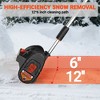 VOLTASK 24V Electric Snow Blower, 12-Inch Lightweight Snow Shovel Cordless with 4.0Ah Battery & Quick Charger Included for Walkways and Driveways - 2 of 4