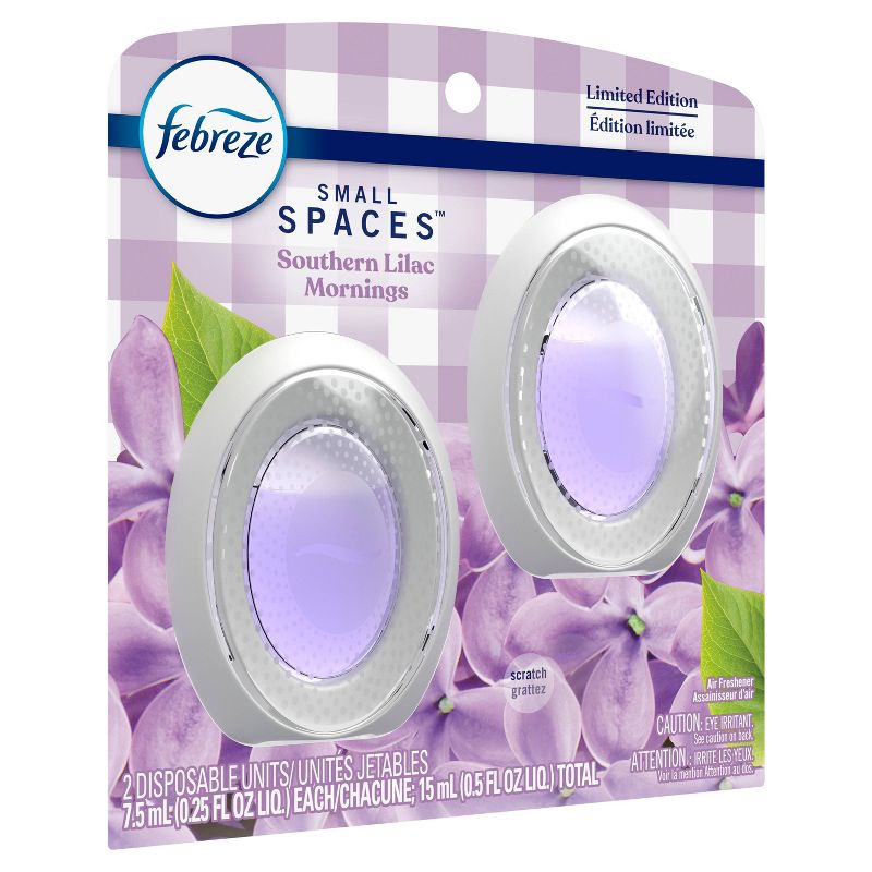 Febreze Small Spaces Air Freshener Southern Lilac Mornings - 2ct, 3 of 13