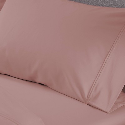Blush Twin Polyester Sheet Set with Pillowcase