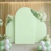 Set of 3 Double Sided Fitted Spandex Arch Covers (5ft, 7.2ft, 5ft),Round Top Backdrops for Weddings,Birthdays,Baby Showers - 2 of 4
