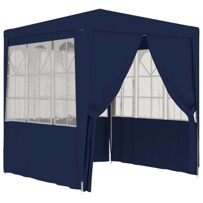vidaXL Professional Party Tent with Side Walls 8.2'x8.2' Blue 0.3 oz/ftÂ²