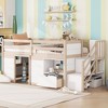 NicBex Twin Low Loft Bed with Stair,Drawer and Shelves for Kids Teens - 2 of 4
