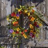 Summer Garden Trumpet Wreath 20"D - 3 of 3