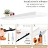 Sorbus 2 Pack 55 Inch Wall Mounted Floating Shelves - for Bathroom, Wall Decor for Bedroom, Kitchen, Living Room, Book Storage - 4 of 4