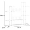 Corner Plant Stand with Wheels - Tall Tiered Shelf for Indoor/Outdoor Use, Multi-Tier Planter Holder for Balcony - 3 of 4
