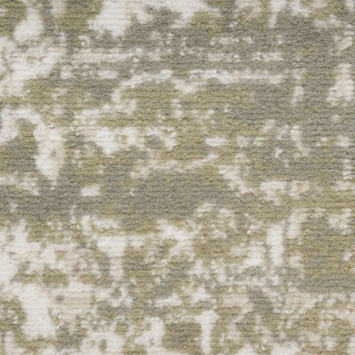 Olive Green Synthetic Medallion Rectangular Area Rug 8' x 10'