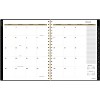 Radiate Weekly/Monthly Planner, Stylized Solar-Eclipse Artwork, 11 x 9.25, Black/Gold Cover, 12-Month (Jan to Dec): 2025 - 2 of 4