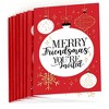Big Dot of Happiness Red and Gold Friendsmas - Fill-in Friends Christmas Party Invitations (8 Count) - 2 of 4