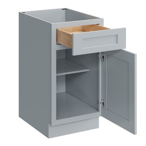CASAINC 18 in. W x 34.5 in. H x 24 in. D Base Kitchen Cabinet with Drawer – Plywood Frame Soft-Close - Full Overlay RTA - 1 of 4