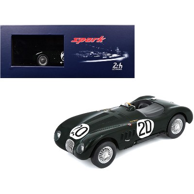 Jaguar XK 120 C #20 "Jaguar Cars Ltd" Winner "24 Hours of Le Mans" (1951) with Display Case 1/18 Model Car by Spark