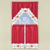 Collections Etc Poinsettia Curtains - 3 of 4