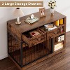 Coucheta 47" Wooden Dog Crate Furniture - Kennel with Storage Drawers & Shelves,  Style for Large/Medium Dogs - 4 of 4