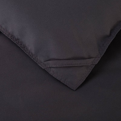 Twin Gray Reversible Down Alternative Microfiber Comforter Set