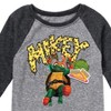 Boys' - Teenage Mutant Ninja Turtles - Michelangelo AKA Mikey Raglan Graphic T-Shirt - 2 of 4
