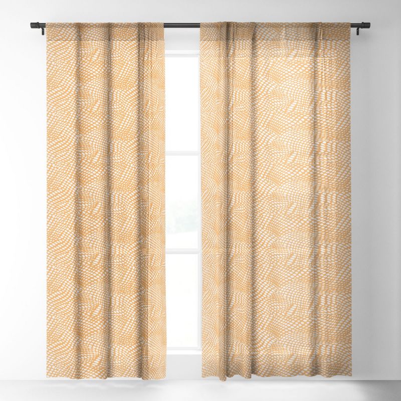 Wagner Campelo Dune Dots 3 Single Panel Sheer Window Curtain - Deny Designs, 2 of 7