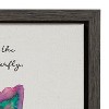 22" x 22" Sylvie The Growth of the Inner Being by Mentoring Positives Framed Wall Canvas Gray - Kate & Laurel All Things Decor - 3 of 4