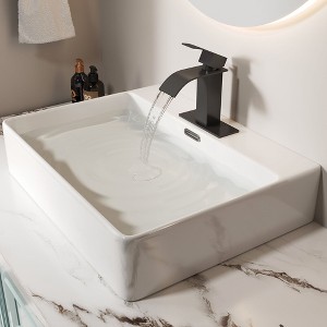 PAGED Modern Bathroom Faucet Single Handle Bathroom Sink Faucet with Stainless Steel 304 Construction - 1 of 4