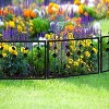 GustoWave Decorative Garden Fence 4/6 Pack, 23.6in (H) x 7.9ft (L) Rustproof Metal Border Fences Decor Animal Barrier for Yard Outdoor - 4 of 4