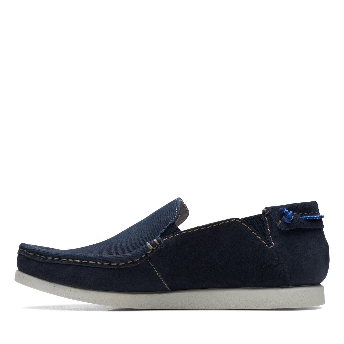 Clarks Mens Shacre Lite Step Navy Combi Shoes - thumbnail 5