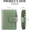 BEAFUP Women's Genuine Leather Wallet,Compact Size Wallet, RFID Blocking,with 14 Slots and 2 Zippered Pockets & Zipper Coin Pouch - 3 of 4