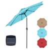 PAGED 15FT Rectangle Patio Umbrella Large Outdoor Market Umbrella with Crank, Self-locking Function, Durable Base and 12 Ribs for Garden - 3 of 4