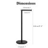 LunaLulinlk Freestanding Toilet Paper Holder with Top Storage Shelf, Modern Bathroom Toilet Paper Roll Holder, Silver - 2 of 4