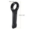 Unique Bargains High Tensile Steel Single Head Hand Tool Box End Ring Type Wrench Black - 2 of 4
