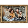 PosterPalooza | 24x15 Wood Antique Frame with UV Acrylic, 4 Finishes: Bronze, Gold, Silver, and Black - 2 of 4