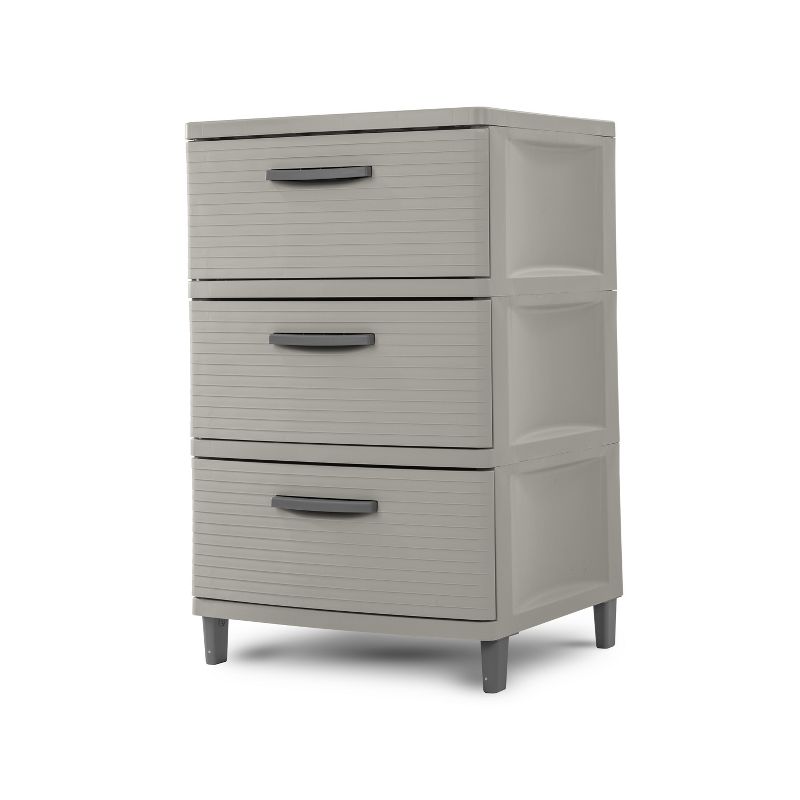 3 Drawer Storage Cabinet Gray - Brightroom&#8482;, 1 of 7