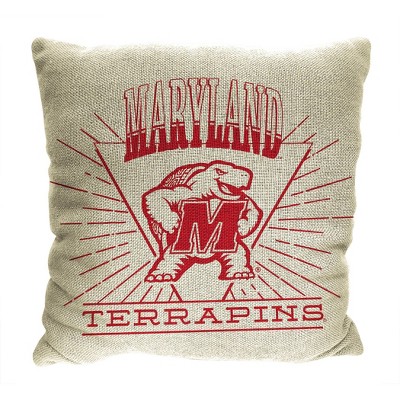 NCAA Maryland Terrapins 26 x 26 Woven Tapestry Pillow