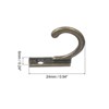 Unique Bargains Zinc Alloy Single Prong Vintage Clothes Towel Coats Backpack Scarf Keys Hat Cup Hanging Wall Hooks - 2 of 4