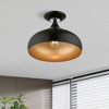 Livex Lighting Amador 1 - Light Semi-Flush Mount in  Shiny Black - 3 of 4
