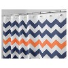 Chevron Polyester Shower Curtain - iDESIGN - image 3 of 4