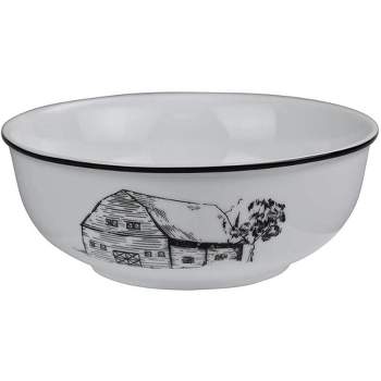 Omni Houseware Inc Country Farm Porcelain Salad Bowl 20 Oz Barn Design