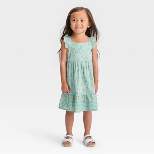 OshKosh B'gosh Toddler Girls' Floral Sleeveless Dress - Sage Green