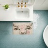 Stupell Industries Floral Kissed Cow Printed Plush Bath Mat And Bath Rug, Design By Heidi Kuntz, 18"X30" - 4 of 4