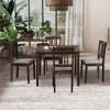 NicBex 5-Piece Vintage Style Dining Table Set & Backrest Chairs for Kitchen,Dining Room,Modern Dinette Set with Solid Wood Frame - 2 of 4